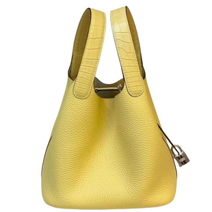 全手工真皮女包休闲锁扣小号菜篮子18手提tc牛皮包包小鸡黄touch