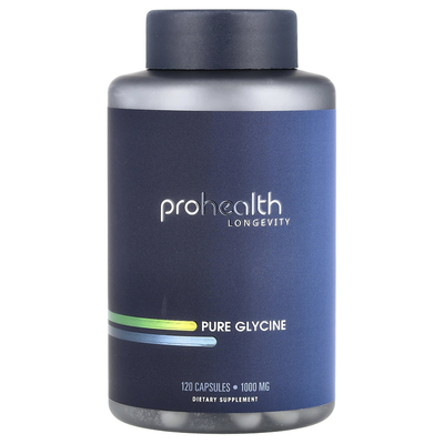 ProHealth Longevity,Pure Glycine, 1,000 mg, 120 Capsules