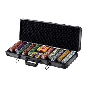 德州扑克筹码套装皇冠黏土高端麻将棋牌室专用筹码币箱百家乐桌布