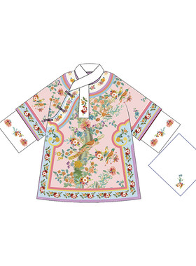 年衣童装春秋女童旗袍格格服