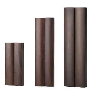 黑檀木无字压书镇尺一对实木质压书神器书镇 红木雕刻镇纸小号书法书画压纸毛笔字写字压条用品纸镇文镇压书