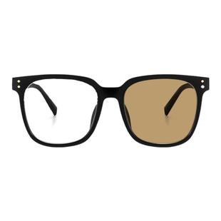 GM黑框眼镜女变色防蓝光抗辐射近视眼睛男平光素颜神器韩版潮大框