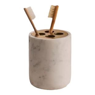 北欧高级大理石牙刷架香皂碟软装设计师别墅样板间浴室简约收纳架