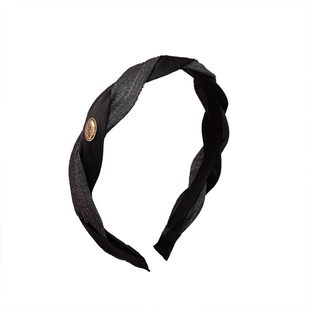 高级感美拉德辫子发箍女2025新款洋气时尚压发头箍气质金属发卡