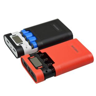 新款免焊接数显量4节18650电池充电器可折卸移动电源盒防反装保护