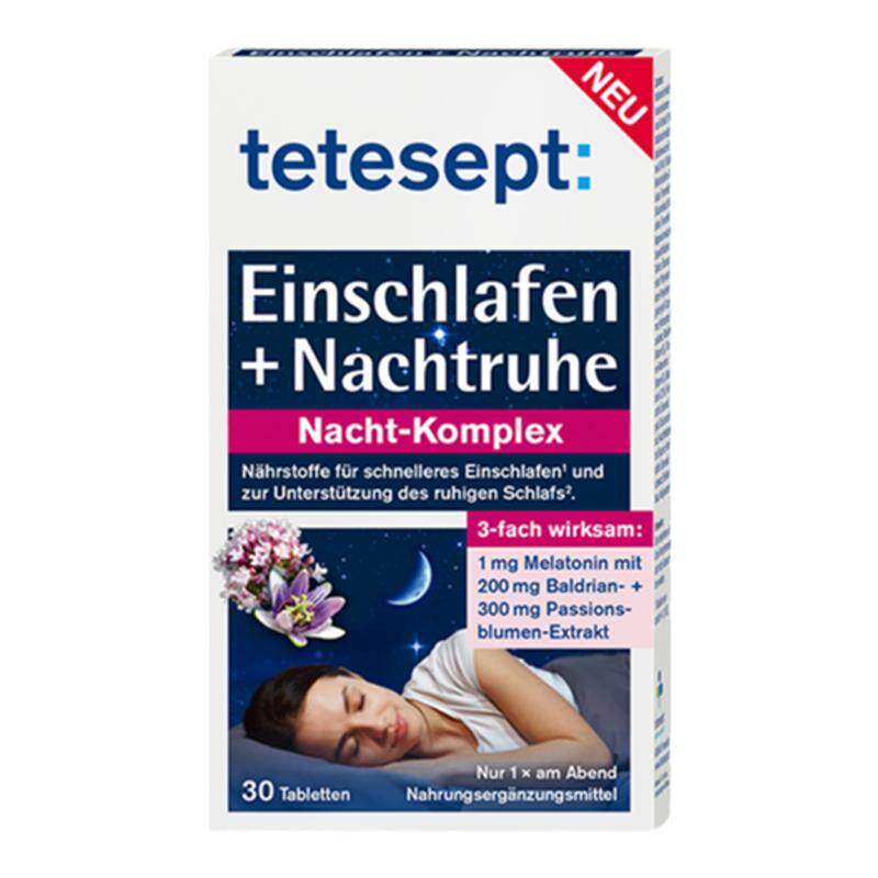 tetesept德舒倍褪黑素德国改善成人失眠神器助眠安瓶睡眠片30粒