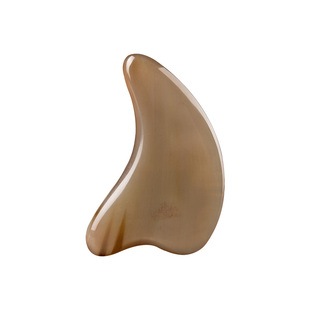 天然正品白水牛角加厚小海豚刮痧板 面部全身颈部提升紧致皮肤美