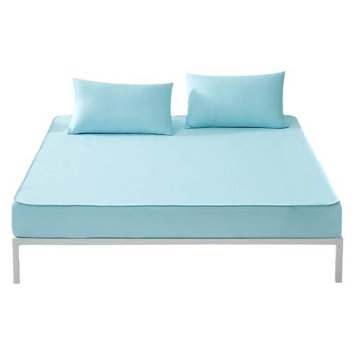 梦洁冰丝席夏季床席床笠可折叠软席学生宿舍单人空调席子三件套