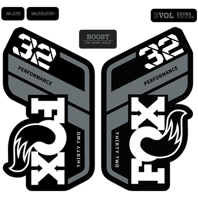 fox单车山地车前叉贴纸