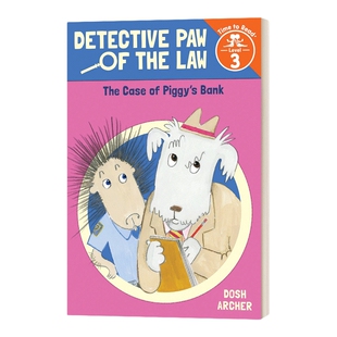 英文原版 Case of Piggy's Bank Detective Paw of the Law Time to Read  Level 3 小猪的存钱罐 英文版 进口英语原版书籍
