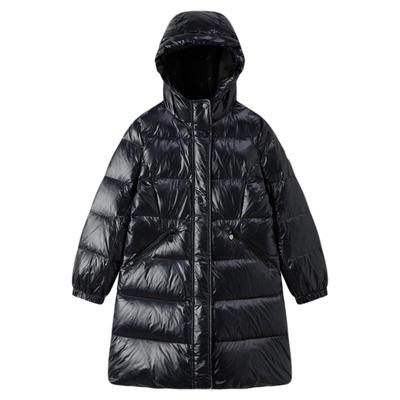 elandkids女童中长款鹅绒羽绒服