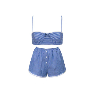 AYSTUDIO2026新款比基尼性感纯欲风条纹海岛度假泡温泉分体泳衣女