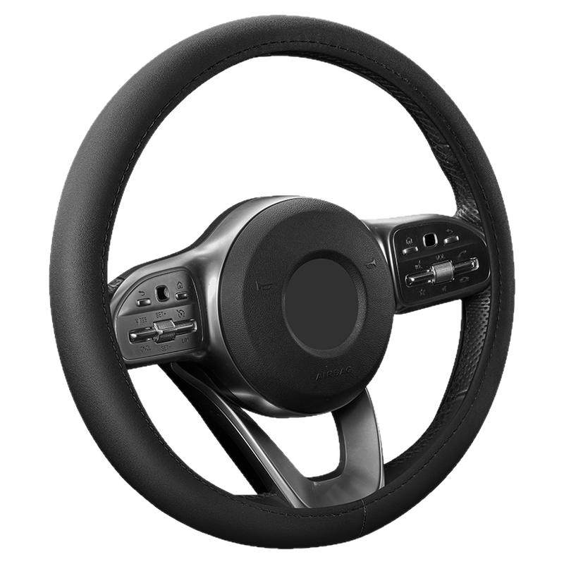 汽车方向盘套男女士时尚吸汗防滑把套通用四季款超薄款柔软皮套