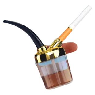 创意粗中细三用水烟壶健康过滤水烟斗高档中细支烟袋便携烟筒个性