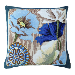 ks十字绣工具配件2026新款雅色清致拼布底布45*45抱枕可用简单