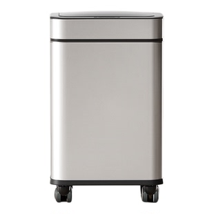 智能感应垃圾桶家用2026新款客厅厨房大容量自动轻奢高颜值不锈钢