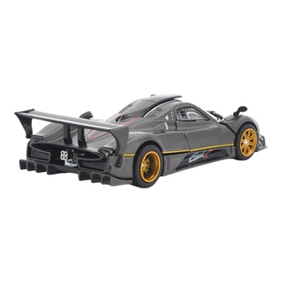 帕加尼宗塔 Zonda R 全碳黑 Pop Race 1:64 开盖合金汽车模型收藏