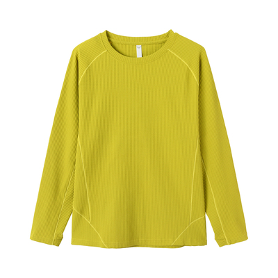 ICS/ICONSLAB 华夫格插肩圆领长袖T恤户外运动速干上衣多色基础款