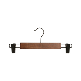实木裤架裤夹家用无痕木质裤挂裙子多功能带夹子裤子衣架柜服装店