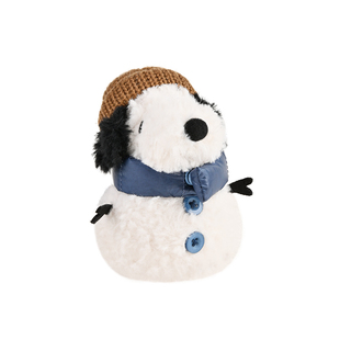 山莫史努比奥拉夫冬日绒装雪人小狗玩偶挂件羽绒服围巾公仔包挂