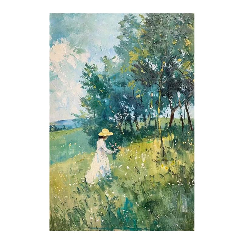 白鹿艺术手工画大芬村油画风景画