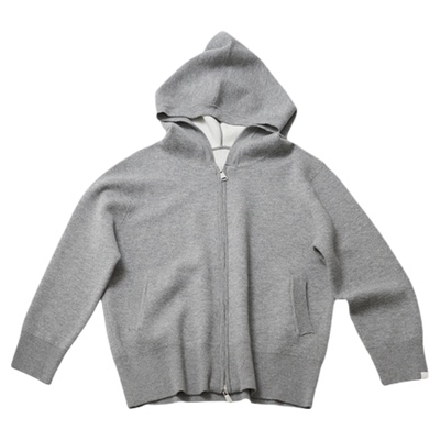 MANZANILLA双面毛织连帽拉链开衫