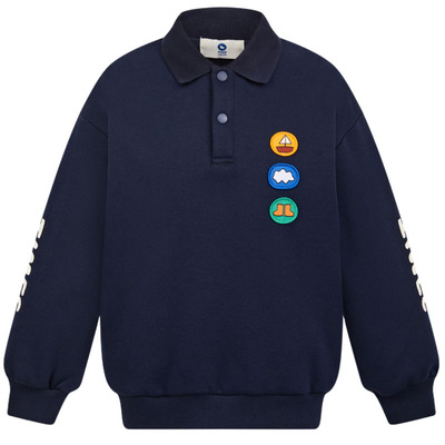 【设计师系列】MQD童装男童加绒卫衣秋冬款儿童长袖红色新年装