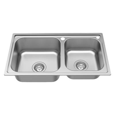 SUS304不锈钢加厚洗菜盆水槽双槽