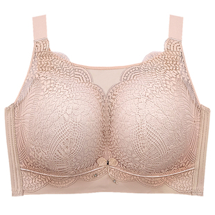 大码文胸E杯全罩杯46码D杯无钢圈105码大罩杯薄款200斤抹胸防下垂