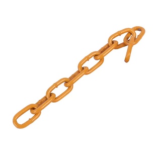 黄色铁链警示柱链条车位围护链反光铁链镀锌喷塑装饰链4 5 6包邮