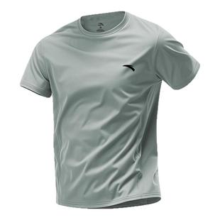 安踏运动短袖t恤男夏季新款速干透气冰丝跑步健身训练服大码体恤