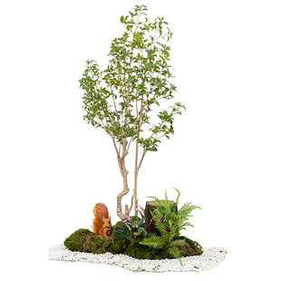 高级仿真马醉木绿植树造景室内大型植物景观装饰假的绿色植物大树