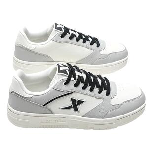 特步男鞋低帮板鞋男春季新款男士皮面滑板鞋小白鞋休闲运动鞋男款