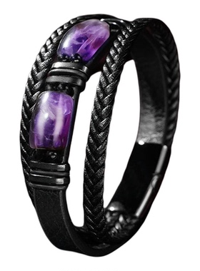 CHICCHOK原创紫色水晶多层手链