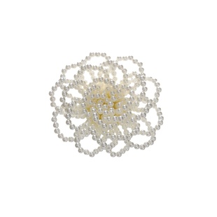 超仙山茶花胸针高档女手工精致珍珠胸花别针固定衣服防走光扣配饰