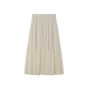 时然大码女装针织半身裙25秋冬新款微胖MM显瘦法式蕾丝显瘦a字裙