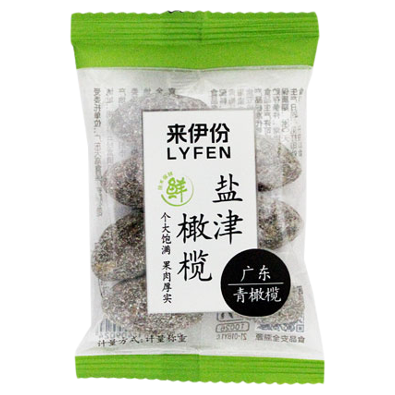 来伊份盐津橄榄250g休闲零食