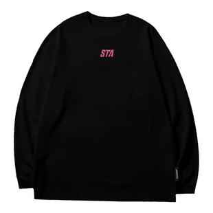 STA国潮赛车小logo春秋上衣潮牌卫衣情侣打底衫宽松纯棉长袖t恤男