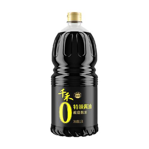 千禾0特级酱油生抽炒菜凉拌调味大瓶装零添加酱油粮食酿造家用