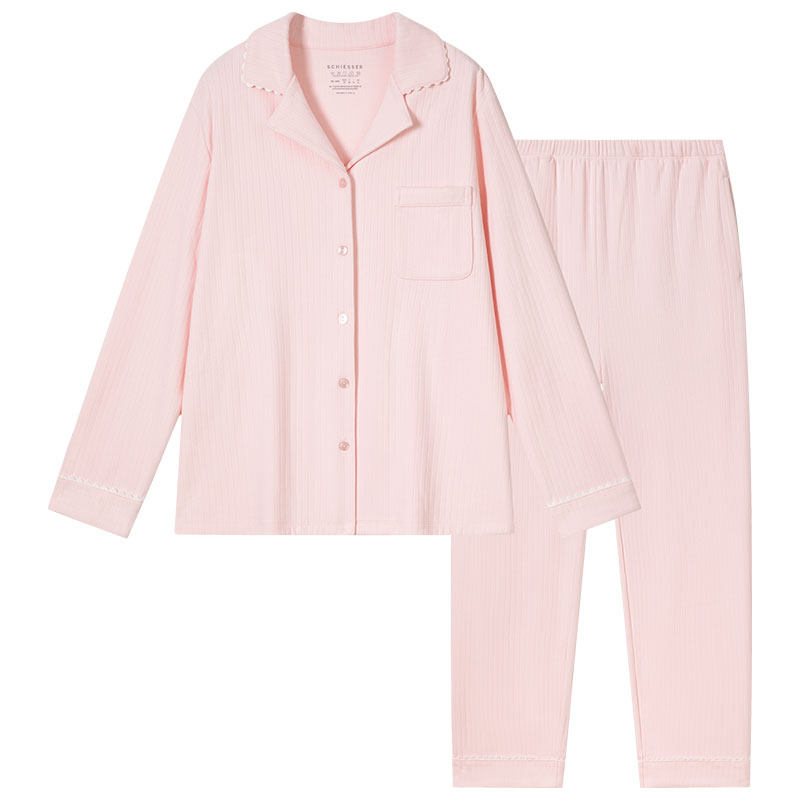 舒雅女士磨毛家居服套装