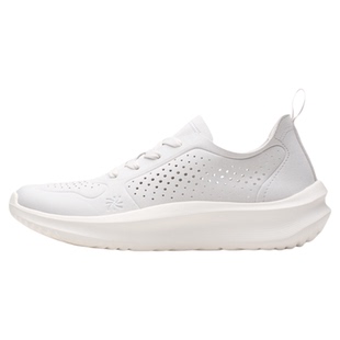 Clarks其乐Solevana Tie云步女鞋透气轻盈柔软厚底运动休闲小白鞋