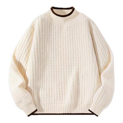 红豆童装女童毛衣2025新款女孩秋冬保暖上衣洋气半高领儿童针织衫