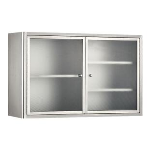 304不锈钢吊柜厨房橱柜置物柜卫生间挂壁式储物柜阳台柜墙上壁柜