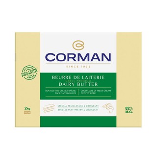 歌文寇曼82%片状黄油2kg比利时进口香浓起酥油牛角包面包烘焙