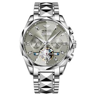 瑞士欧品客品牌名牌正品防水夜光男士手表纯机械表全自动男款腕表