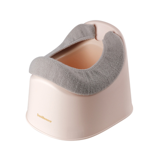 道理熊儿童马桶垫宝宝坐便器棉垫孩子马桶毛绒垫加厚开口套垫抗菌