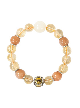 【福运聚财】黄水晶手串生肖龙手链范李李吸金吸米能量饰品礼物