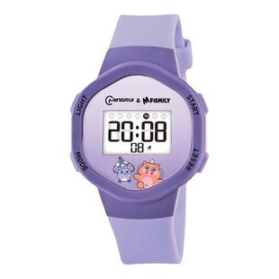 名瑞儿童手表BF联名只看时间电子手表男女孩闹钟报时小学生电子