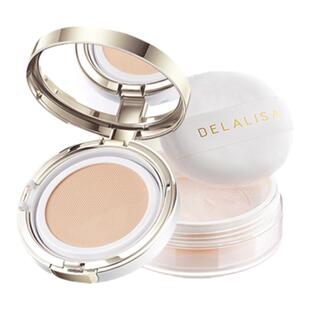 【持妆套装】狄娜丽莎羽纱养肤气垫BB霜遮瑕提亮保湿柔焦定妆蜜粉