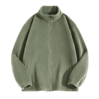 班尼路奥粒绒抓绒外套男冬季加绒加厚立领开衫卫衣男款保暖夹克A